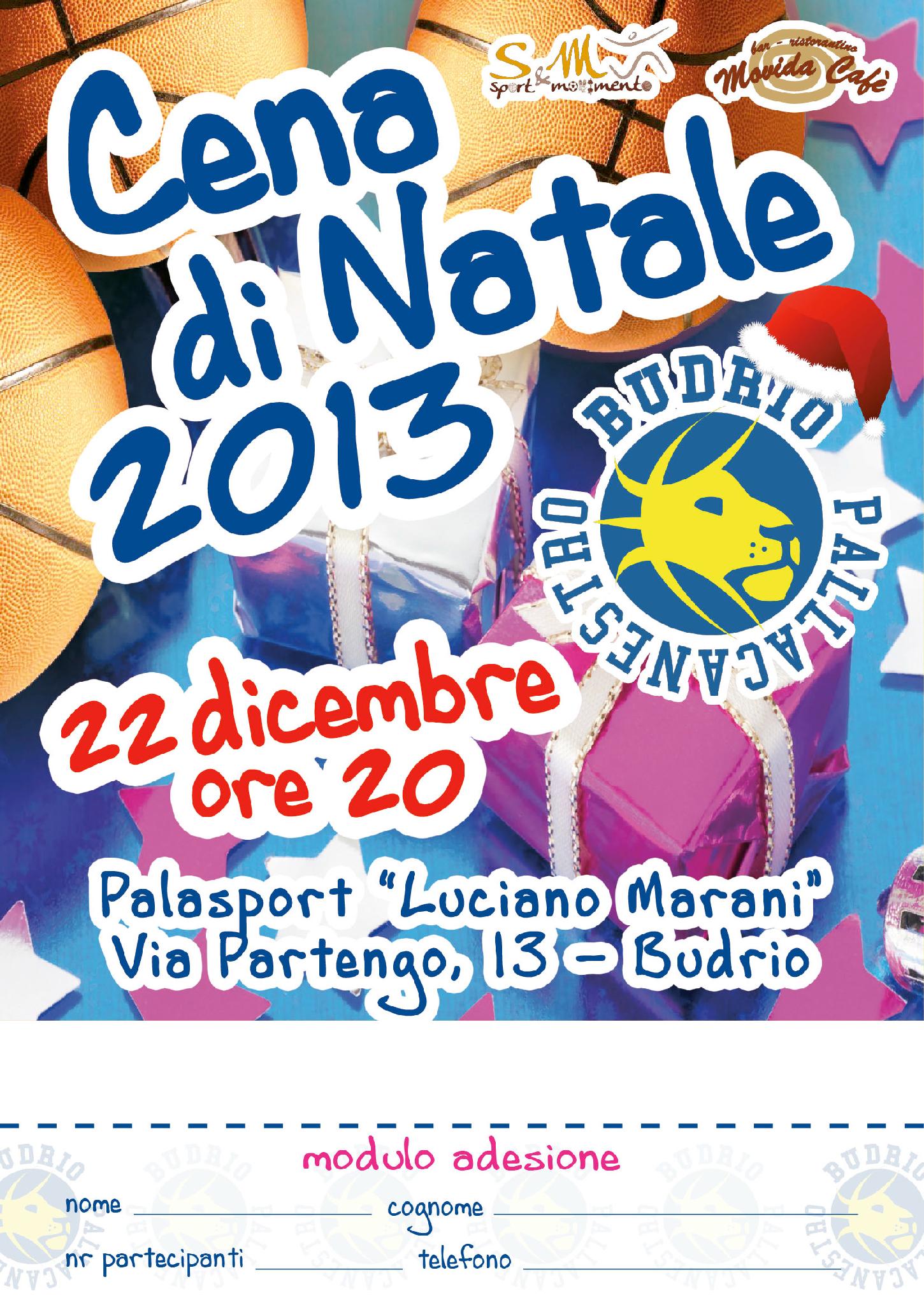 Cena di Natale 2013 – Pallacanestro Budrio – La 289 – Since 1965