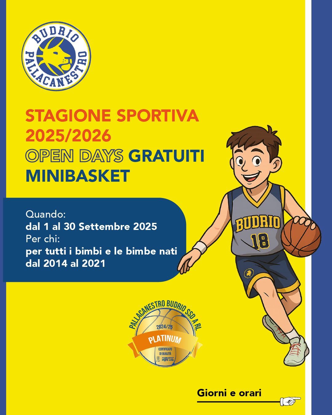 Open days 2025-2026